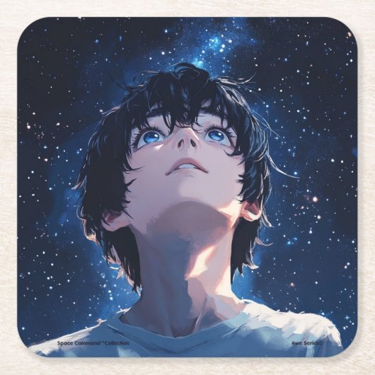 宇宙コマンドコレクション – Aweシリーズコースター スクエアペーパーコースター (正面)