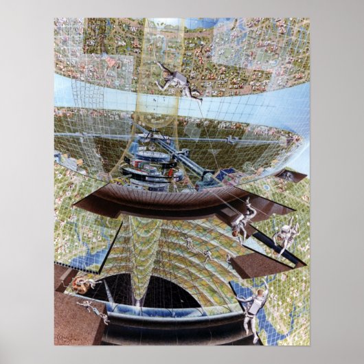 宇宙コロニー建築の乗組員 ポスター (正面)