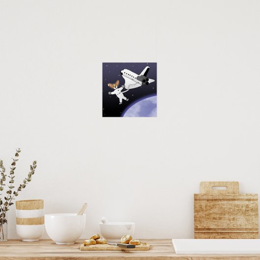 宇宙コーギ ポスター (キッチン)