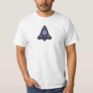 宇宙サイケデリックシンボルTシャツ – Mystical Three Tシャツ