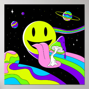 宇宙サイケデリックスマイル ポスター