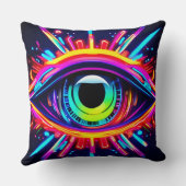 宇宙サイケデリック芸術の目 クッション (裏面)