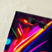 宇宙サイケデリック芸術の目 ビーチタオル (インサイチュ)