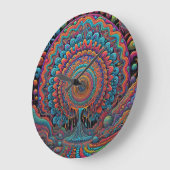 宇宙サイケデリック誕生 ラージ壁時計 (傾斜)