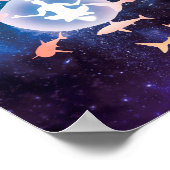 宇宙サメと瞑想芸術 ポスター (角)