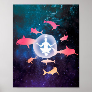 宇宙サメと瞑想芸術 ポスター