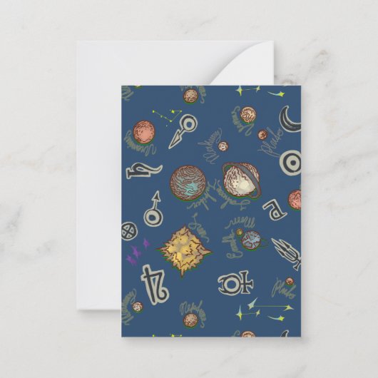 宇宙サラダ ノートカード (裏面)