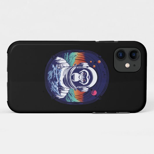 宇宙サル宇宙飛行士 Case-Mate iPhoneケース (裏面(横))