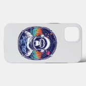 宇宙サル宇宙飛行士 Case-Mate iPhoneケース (裏面 (横))
