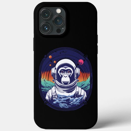 宇宙サル宇宙飛行士 Case-Mate iPhoneケース (裏面)