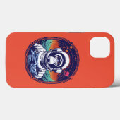 宇宙サル宇宙飛行士 Case-Mate iPhoneケース (裏面 (横))