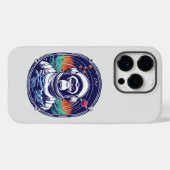 宇宙サル宇宙飛行士 Case-Mate iPhoneケース (裏面 (横))