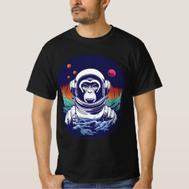 宇宙サル宇宙飛行士 Tシャツ