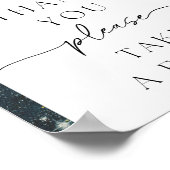 宇宙サンキューサイン |宇宙の好意サイン ポスター (角)