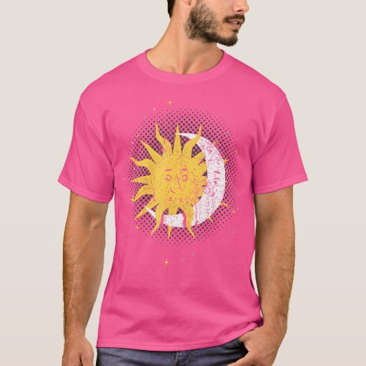 宇宙サンムーンシタル体星占い宇宙A Tシャツ (正面)