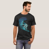 宇宙サーフィン飛行士 Tシャツ (正面フル)