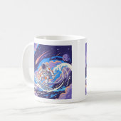 宇宙サーフィン コーヒーマグカップ (正面左)