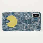 宇宙シティサンブルー Case-Mate iPhoneケース (裏面(横))