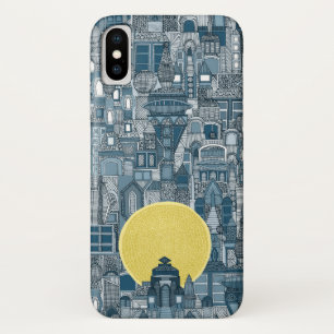 宇宙シティサンブルー iPhone X ケース