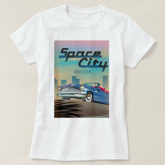 宇宙シティヒューストン Tシャツ (デザイン正面)