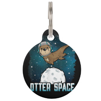 宇宙シャツおもしろい宇宙動物 ペット ネームタグ