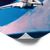 宇宙シャトルと軌道上の駅 ポスター (角)