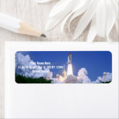 宇宙シャトルの発射 ラベル (インサイチュ)