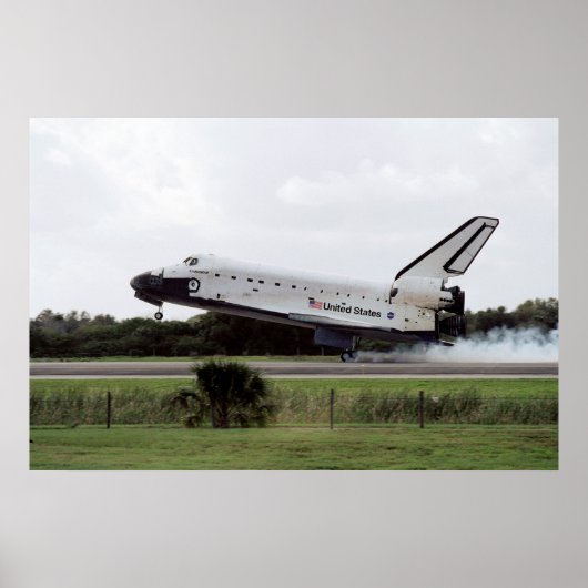 宇宙シャトルの着陸(STS-108) ポスター (正面)