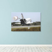 宇宙シャトルアトランティスがドラッグシュート2 キャンバスプリント (インサイチュ (ウッドフロア))