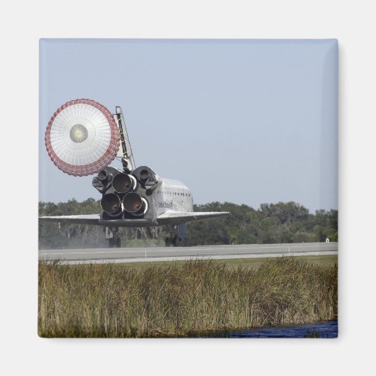 宇宙シャトルアトランティスがドラッグシュート3 マグネット (正面)