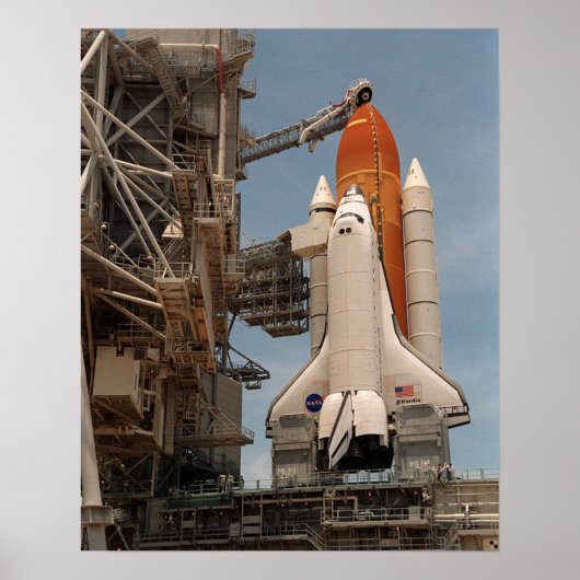 宇宙シャトルアトランティスが打ち上げ準備 ポスター (正面)