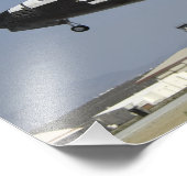 宇宙シャトルアトランティスが着陸の準備をする フォトプリント (角)