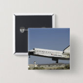 宇宙シャトルアトランティスが着陸の準備をする 缶バッジ (正面&裏面)