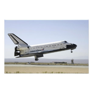 宇宙シャトルアトランティスが着陸の準備2 フォトプリント