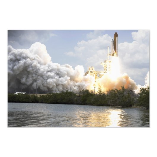 宇宙シャトルアトランティスが離陸する フォトプリント (正面)
