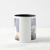 宇宙シャトルアトランティスが離陸する マグカップ (中央)