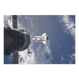 宇宙シャトルアトランティスとロシアの宇宙船 フォトプリント           