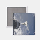 宇宙シャトルアトランティスとロシアの宇宙船 マグネット (正面/裏面)