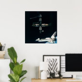 宇宙シャトルアトランティスとMIR ポスター (ホームオフィス)