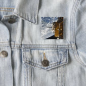 宇宙シャトルアトランティスのペイロードベイをバックドロップ 缶バッジ (インサイチュ)