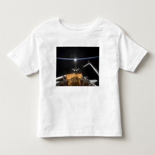 宇宙シャトルアトランティスのペイロードベイ トドラーTシャツ (正面)