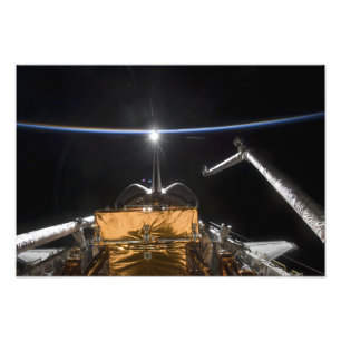 宇宙シャトルアトランティスのペイロードベイ フォトプリント           