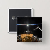 宇宙シャトルアトランティスのペイロードベイ 缶バッジ (正面&裏面)