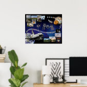 宇宙シャトルアトランティスの献上品ポスター ポスター (ホームオフィス)
