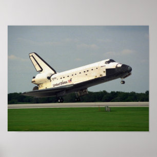 宇宙シャトルアトランティスの着陸(STS-84) ポスター