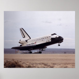 宇宙シャトルアトランティスの着陸(STS-98) ポスター