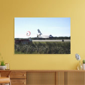 宇宙シャトルアトランティスはそのドラッグシュートを解く キャンバスプリント (インサイチュ (リビング))