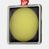 宇宙シャトルアトランティスはシルエットで見られる メタルオーナメント (左)