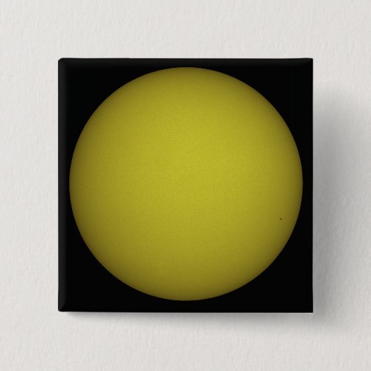 宇宙シャトルアトランティスはシルエットで見られる 缶バッジ (正面)