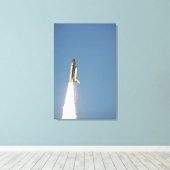 宇宙シャトルアトランティスは11からリフト キャンバスプリント (インサイチュ (ウッドフロア))